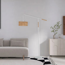 Load image into Gallery viewer, Aarzo 68&quot; Rattan Arched/Arc Floor Lamp