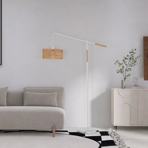 Aarzo 68" Rattan Arched/Arc Floor Lamp