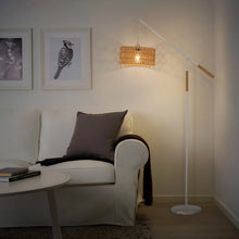 Load image into Gallery viewer, Aarzo 68&quot; Rattan Arched/Arc Floor Lamp