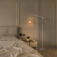 Load image into Gallery viewer, Aarzo 68&quot; Rattan Arched/Arc Floor Lamp