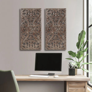 Abequa Carved Wood 2-piece Wall Art Set (Set of 2)
