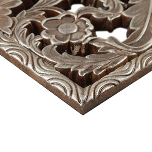 Abequa Carved Wood 2-piece Wall Art Set (Set of 2)