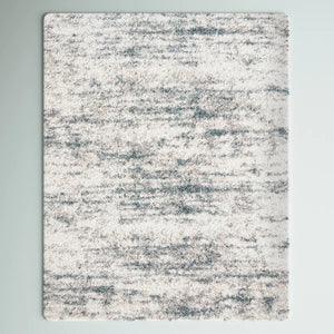 8' x 10' Adah Soft Shag Ivory/Blue Area Rug