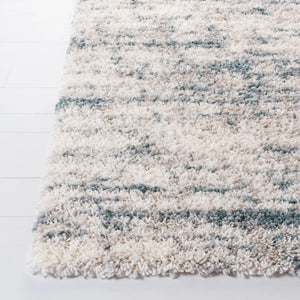 8' x 10' Adah Soft Shag Ivory/Blue Area Rug