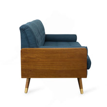 Load image into Gallery viewer, Aidan Mid-Century Modern Tufted Fabric Sofa