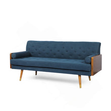 Load image into Gallery viewer, Aidan Mid-Century Modern Tufted Fabric Sofa
