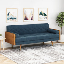 Load image into Gallery viewer, Aidan Mid-Century Modern Tufted Fabric Sofa
