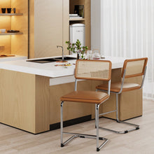 Load image into Gallery viewer, Aislynn Upholstered Counter Stool with Metal Frame (Set of 2)
