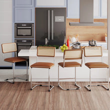 Load image into Gallery viewer, Aislynn Upholstered Counter Stool with Metal Frame (Set of 2)