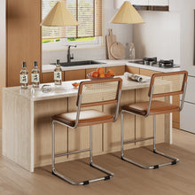 Load image into Gallery viewer, Aislynn Upholstered Counter Stool with Metal Frame (Set of 2)