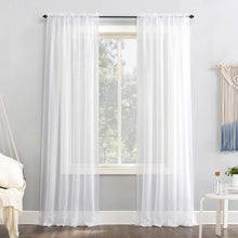 Load image into Gallery viewer, Albia Sheer Rod Pocket Curtain Panels (Set of 2)