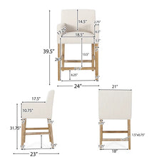 Load image into Gallery viewer, Alighiero SINGLE Solid Wood 26&quot; Counter Stool