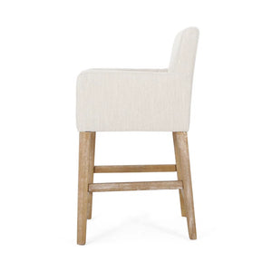 Alighiero SINGLE Solid Wood 26" Counter Stool