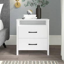 Load image into Gallery viewer, Allysyn 22.7&quot; 2 Drawer Nightstand, White