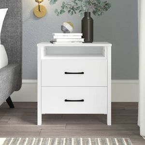 Allysyn 22.7" 2 Drawer Nightstand, White
