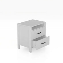 Load image into Gallery viewer, Allysyn 22.7&quot; 2 Drawer Nightstand, White