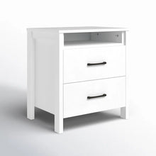 Load image into Gallery viewer, Allysyn 22.7&quot; 2 Drawer Nightstand, White