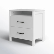 Load image into Gallery viewer, Allysyn 22.7&quot; 2 Drawer Nightstand, White