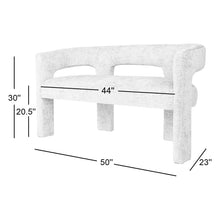 Load image into Gallery viewer, Anouchka Polyester Upholstered Bench