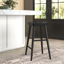 Load image into Gallery viewer, Joss &amp; Main Anzie Counter Stools (Set of 2) Black