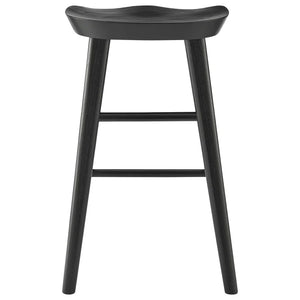 Joss & Main Anzie Counter Stools (Set of 2) Black