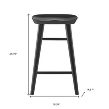 Load image into Gallery viewer, Joss &amp; Main Anzie Counter Stools (Set of 2) Black
