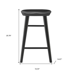 Joss & Main Anzie Counter Stools (Set of 2) Black