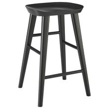 Load image into Gallery viewer, Joss &amp; Main Anzie Counter Stools (Set of 2) Black