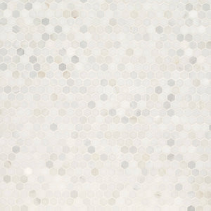Arabescato Carrara 11 in. x 12 in. Marble Honeycomb Mosaic Wall and Floor Tile (10 Pieces)