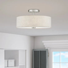 Load image into Gallery viewer, Arianny Fabric Semi Flush Mount