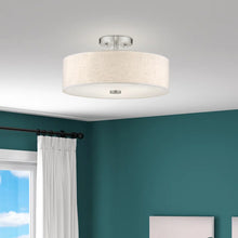 Load image into Gallery viewer, Arianny Fabric Semi Flush Mount