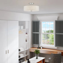 Load image into Gallery viewer, Arianny Fabric Semi Flush Mount