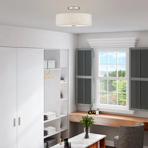 Arianny Fabric Semi Flush Mount