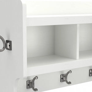 40" Arulappu Wall 6 - Hook Wall Mounted Coat Rack, White Wash