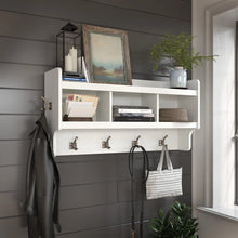 Load image into Gallery viewer, 40&quot; Arulappu Wall 6 - Hook Wall Mounted Coat Rack, White Wash