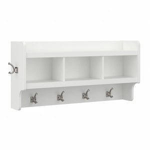 40" Arulappu Wall 6 - Hook Wall Mounted Coat Rack, White Wash