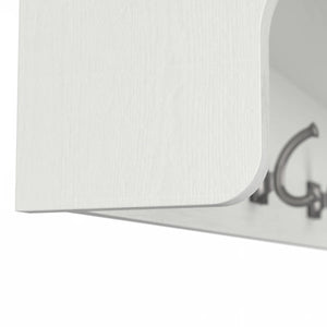 40" Arulappu Wall 6 - Hook Wall Mounted Coat Rack, White Wash