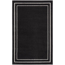 Load image into Gallery viewer, 2' x 4' Aubreanna Abstract Machine Woven Chenille Area Rug in Black
