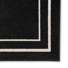 Load image into Gallery viewer, 2' x 4' Aubreanna Abstract Machine Woven Chenille Area Rug in Black