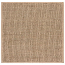 Load image into Gallery viewer, 12' Square Auckland Bamboo Slat/Seagrass Natural/Beige Area Rug