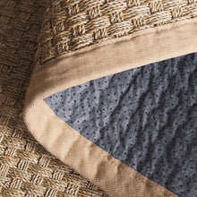 Load image into Gallery viewer, 12' Square Auckland Bamboo Slat/Seagrass Natural/Beige Area Rug