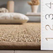 Load image into Gallery viewer, 12' Square Auckland Bamboo Slat/Seagrass Natural/Beige Area Rug