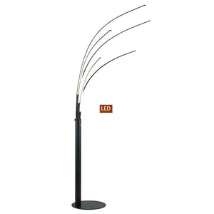 Artiva USA Aurora II 60W LED Arched Floor Lamp with Touch Dimmer