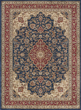 Load image into Gallery viewer, 6&#39; 7&#39;&#39; x 9&#39; 6&#39;&#39; Kirsten Traditional Oriental Navy Rectangle Area Rug