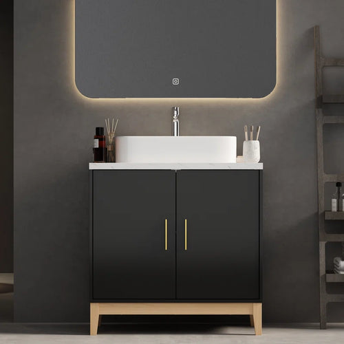 Ballenger 31.6'' Single Bathroom Vanity with Manufactured Wood Top
