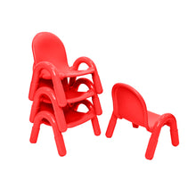 Load image into Gallery viewer, Baseline 9&quot; Child Chair - Set Of 4 - Red