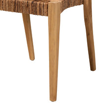 Load image into Gallery viewer, Baxton Studio Artha Modern Bohemian Natural Brown Teak Wood And Seagrass 2-Piece Dining Chair Set (Set of 2)