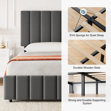 Load image into Gallery viewer, 4 Storage Drawer KING Bed Frame With And Adjustable Headboard, Upholstered Platform Bed Frame