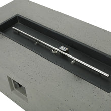Load image into Gallery viewer, 56&quot; Belle Rectangle Concrete Propane Smokeless Fire Pit Table