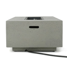 Load image into Gallery viewer, 56&quot; Belle Rectangle Concrete Propane Smokeless Fire Pit Table